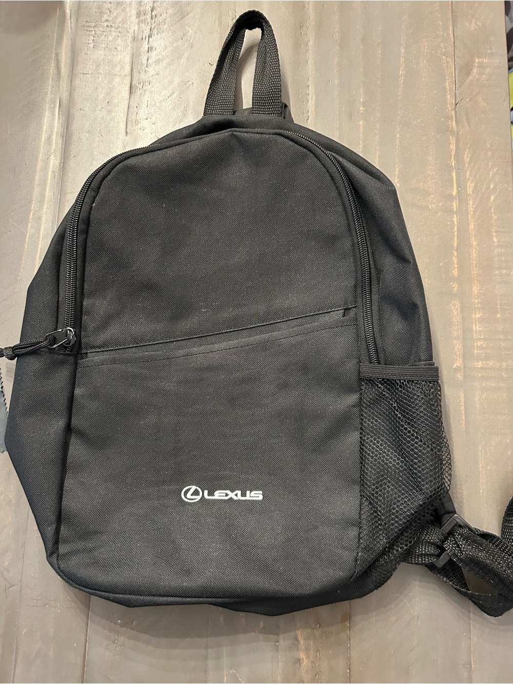 Lexus Black Men’s Backpack with Front Pocket